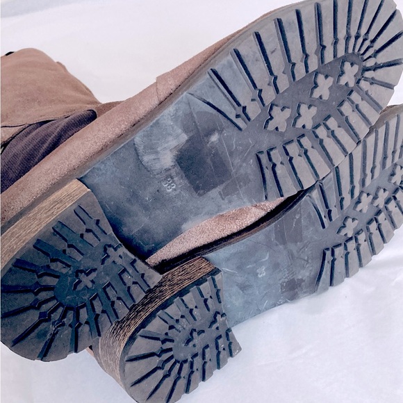 TILLY ROSE brown leather suede knee high Boots SIZE 38 - Picture 9 of 12